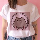 T-shirt dam med tryck A218 3