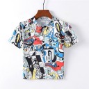 T-shirt dam med tryck A997 2