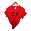 T-shirt dam med tryck B134 4