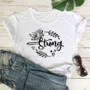 T-shirt dam med tryck B297 11