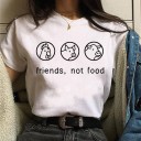 T-shirt dam med veganskt motiv 20