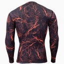 T-shirt de compression pour homme Galaxy à manches longues J1471 2