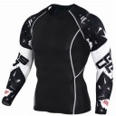T-shirt de compression pour hommes F1752 8