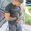 T-shirt de compression pour hommes F1757 6