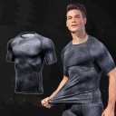 T-shirt de compression pour hommes F1758 2