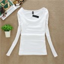 T-shirt élastique à manches longues pour femmes 5