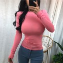 T-shirt élastique pour femmes à manches longues A1255 3