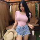 T-shirt élastique pour femmes A1252 4