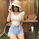 T-shirt élastique pour femmes A1252 1