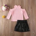 T-shirt et jupe pour fille L1201 1