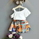 T-shirt et jupe pour fille L1248 2