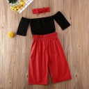 T-shirt et pantalon pour fille L1209 1