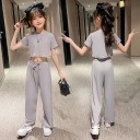 T-shirt et pantalon pour fille L1447 1