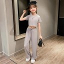 T-shirt et pantalon pour fille L1447 3