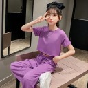 T-shirt et pantalon pour fille L1447 4