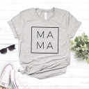 T-shirt feminina com a inscrição MAMA 6