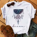 T-shirt feminina com apanhador de sonhos 12