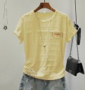 T-shirt feminina com bolso A1233 6