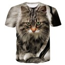 T-shirt feminina com estampa de gato 3