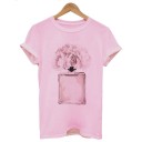 T-shirt feminina com estampado A145 3