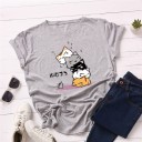 T-shirt feminina com estampado B120 15