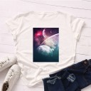 T-shirt feminina com estampado B120 4