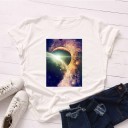 T-shirt feminina com estampado B120 5