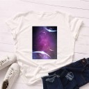 T-shirt feminina com estampado B120 8