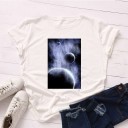 T-shirt feminina com estampado B120 14