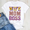 T-shirt feminina com estampado colorido B294 2