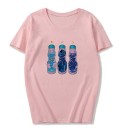 T-shirt feminina com estampado de bebidas 4