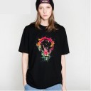 T-shirt feminina com estampado de lâmpada 1
