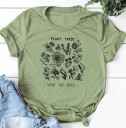 T-shirt feminina com flores A221 10