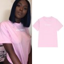 T-shirt feminina com inscrição B75 1