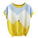 T-shirt feminina com padrão A1318 1