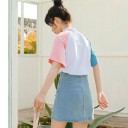 T-shirt femme à manches colorées 3