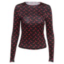 T-shirt femme à manches longues B351 7