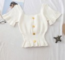 T-shirt femme avec boutons A1310 8
