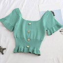 T-shirt femme avec boutons A1310 10