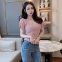 T-shirt femme avec boutons A1310 4