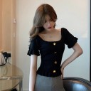 T-shirt femme avec boutons A1310 5