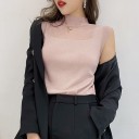 T-shirt femme avec col montant B257 2