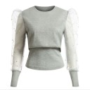 T-shirt femme avec des manches transparentes 2
