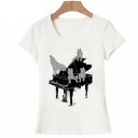 T-shirt femme avec impression de loups 2