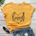 T-shirt femme avec impression loved 15