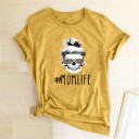 T-shirt femme avec impression mom life B335 10