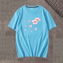 T-shirt femme avec imprimé floral A1303 8
