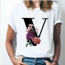 T-shirt femme avec lettre 22