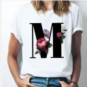 T-shirt femme avec lettre 13