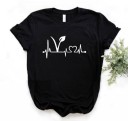 T-shirt femme avec symbole vegan 2
